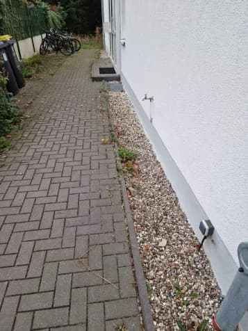 Außenbereich gepflegt vorher