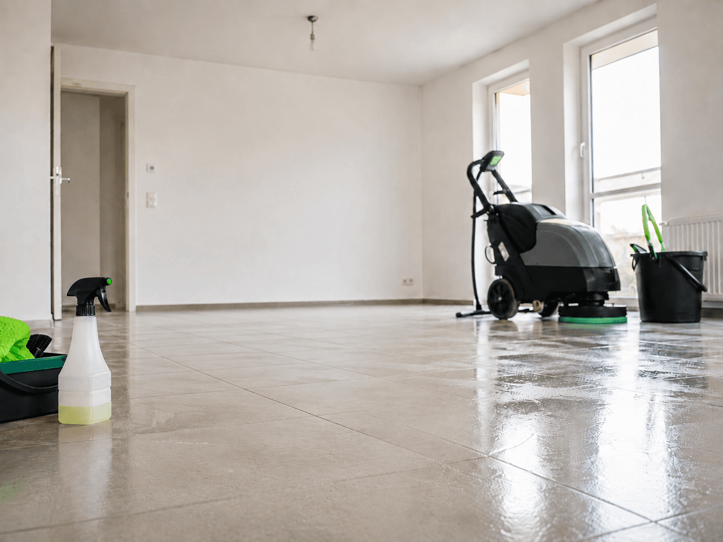 Gründlich gereinigter Wohnbereich nach einer Reinigung